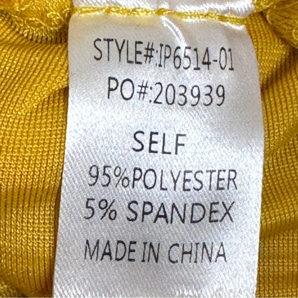 Bibi Gold Velvet Button Down Shirt Oversized Wrinkle Effect Top Mustard NWT - Picture 15 of 16